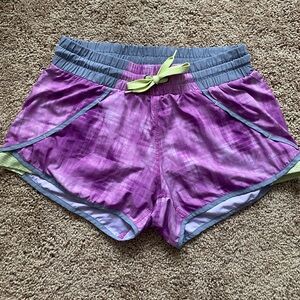 Avalanche Purple and Gray Workout Shorts